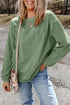 Textured Ribbed Corduroy Long Sleeve Oversized Sweatshirt