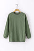 Textured Ribbed Corduroy Long Sleeve Oversized Sweatshirt