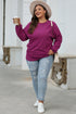 Textured Ribbed Corduroy Long Sleeve Oversized Sweatshirt