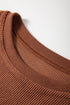 Textured Ribbed Corduroy Long Sleeve Oversized Sweatshirt