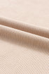 Textured Ribbed Corduroy Long Sleeve Oversized Sweatshirt