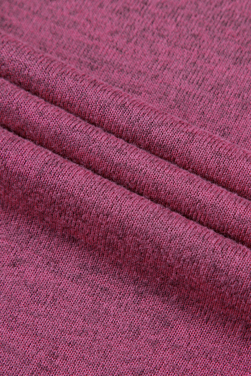 Textured Ribbed Crew Neck Short Sleeve Casual Top