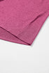 Textured Ribbed Crew Neck Short Sleeve Casual Top
