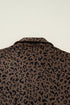 Textured Ribbed Knit Animal Print Pullover