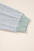 Textured Ribbed Knit Loose Fit Pullover Top