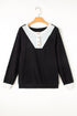Textured Ribbed Knit Loose Fit Pullover Top