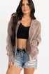Textured Ribbed Knit Open Front Relaxed Cardigan