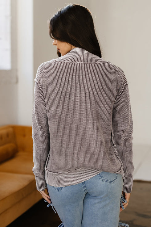 Textured Ribbed Knit Open Front Relaxed Cardigan