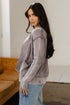 Textured Ribbed Knit Open Front Relaxed Cardigan