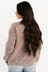 Textured Ribbed Knit Open Front Relaxed Cardigan