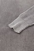 Textured Ribbed Knit Open Front Relaxed Cardigan