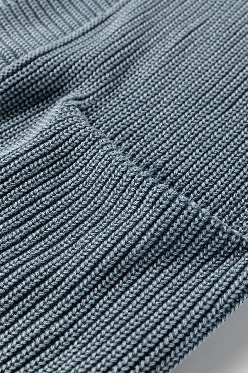 Textured Ribbed Knit Open Front Relaxed Cardigan