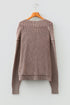 Textured Ribbed Knit Open Front Relaxed Cardigan