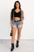 Textured Ribbed Knit Open Front Relaxed Cardigan