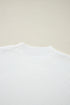 Textured Ribbed Knit Scattered Heart Crew Neck Sweater