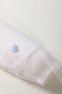 Textured Ribbed Knit Scattered Heart Crew Neck Sweater