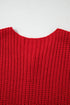 Textured Ribbed Knit Sleeveless Button Front Sweater Vest