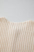 Textured Ribbed Knit Sleeveless Button Front Sweater Vest