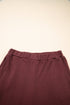 Textured Ribbed Ruffle Tank Top Wide Leg Pant Set
