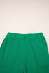 Textured Ribbed Ruffle Tank Top Wide Leg Pant Set