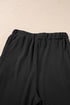 Textured Ribbed Ruffle Tank Top Wide Leg Pant Set