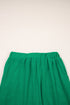 Textured Ribbed Ruffle Tank Top Wide Leg Pant Set