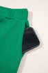 Textured Ribbed Ruffle Tank Top Wide Leg Pant Set
