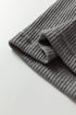 Textured Ribbed Shimmer Knit Button Front Fitted Top