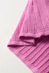 Textured Ribbed Square Neck Flutter Sleeve Knit Top
