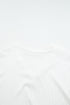 Textured Ribbed V Neck Lace Trim Long Sleeve Top