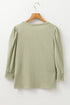 Textured Round Neck Half Sleeve Casual Blouse