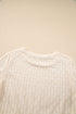 Textured Ruffle Detail Short Sleeve Sheer Blouse