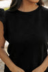 Textured Ruffle Sleeve Drawstring Waist Solid Short Set