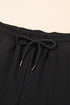 Textured Ruffle Sleeve Zipped Wide Leg Pant Set