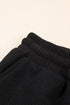 Textured Ruffle Sleeve Zipped Wide Leg Pant Set
