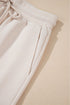 Textured Ruffle Sleeve Zipped Wide Leg Pant Set