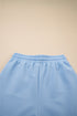 Textured Ruffle Sleeve Zipped Wide Leg Pant Set