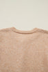 Textured Ruffle Trim Button Front Knit Cardigan