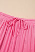 Textured Ruffle Trim Crop Vest Long Skirt Two Piece Dress