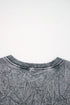 Textured Saved By Grace Graphic Embroidered Pullover Sweatshirt