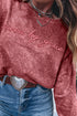 Textured Saved By Grace Graphic Embroidered Pullover Sweatshirt