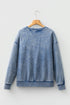 Textured Saved By Grace Graphic Embroidered Pullover Sweatshirt