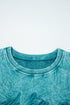 Textured Saved By Grace Graphic Embroidered Pullover Sweatshirt