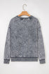 Textured Saved By Grace Graphic Embroidered Pullover Sweatshirt