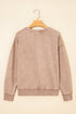 Textured Saved By Grace Graphic Embroidered Pullover Sweatshirt