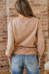 Textured Saved By Grace Graphic Embroidered Pullover Sweatshirt