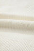 Textured Script Graphic Ribbed Knit Pullover Sweater