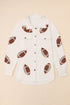 Textured Sequined Rugby Football Shirt Style Jacket