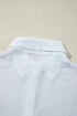 Textured Sheer Long Sleeve Tie Front Button Down Shirt