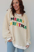 Textured Sherpa Fleece Graphic Letter Pullover Sweatshirt